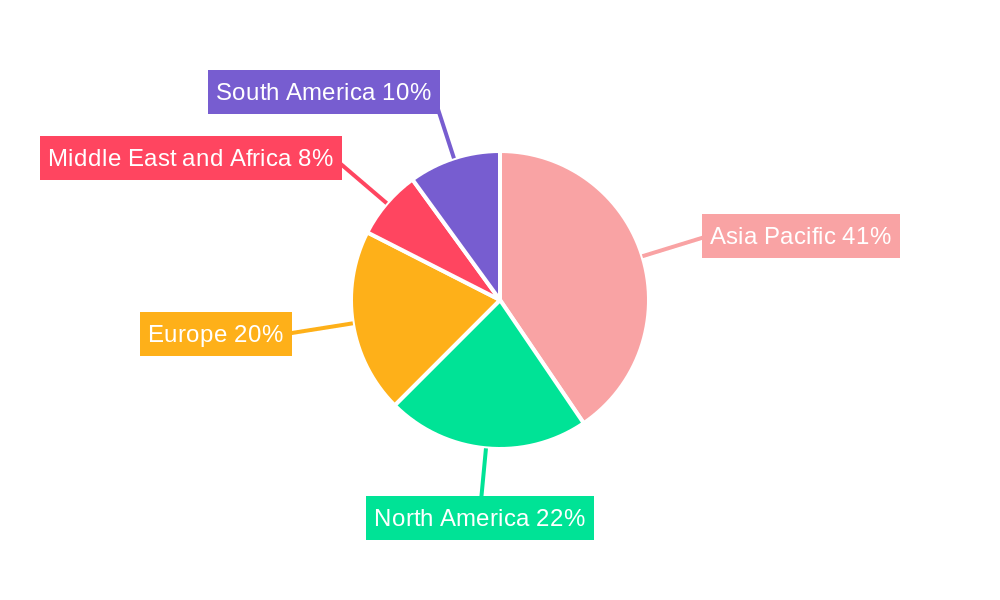 Metalized Film Market Market Share by Region - Global Geographic Distribution