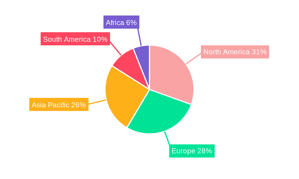 Peanut Market Market Share by Region - Global Geographic Distribution