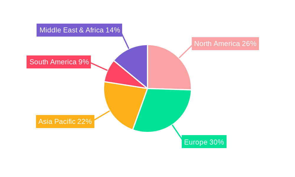 Sliding Wardrobe Doors Market Share by Region - Global Geographic Distribution