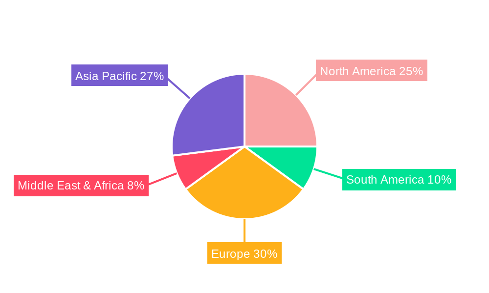 Solar Charging Station Market Share by Region - Global Geographic Distribution