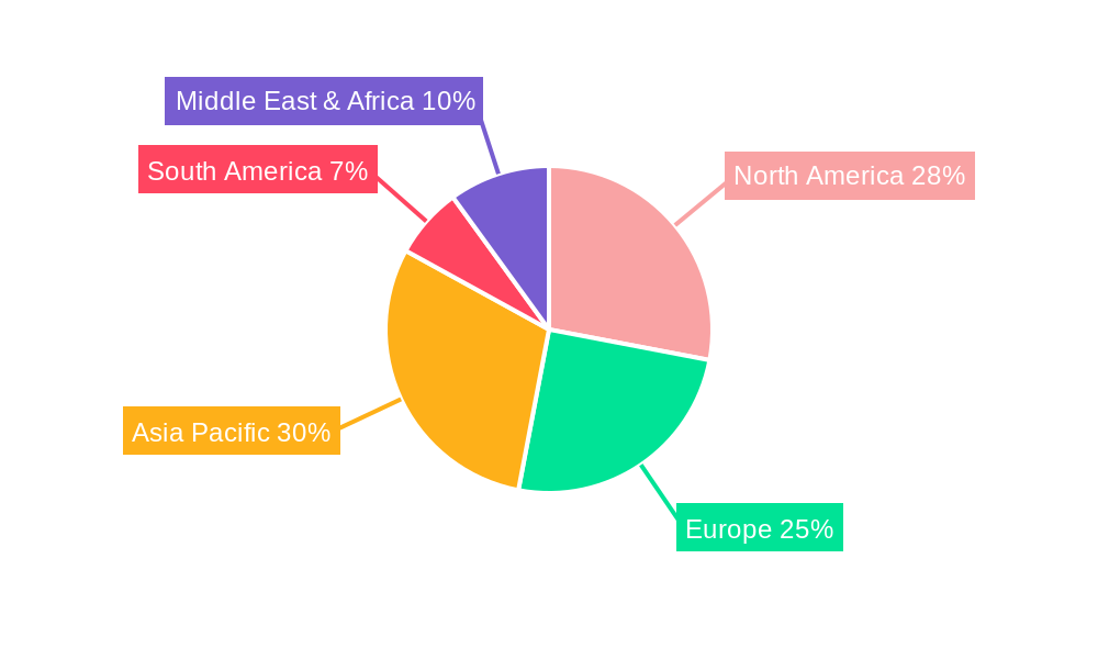 Spa Facial Steamers Market Share by Region - Global Geographic Distribution