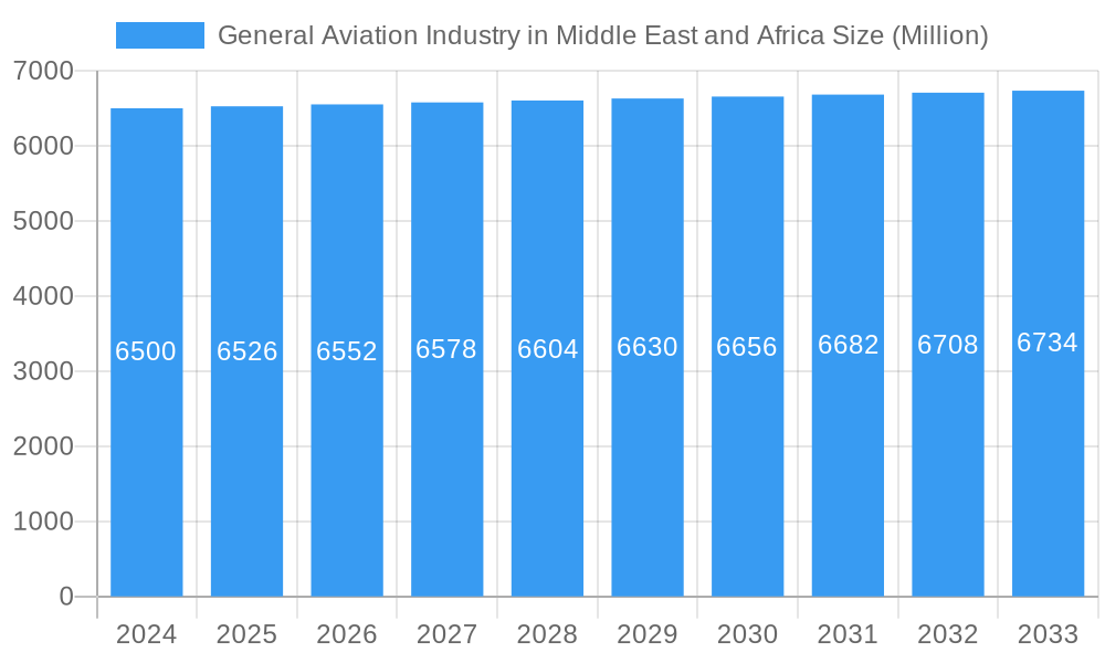 General Aviation Industry in Middle East and Africa Market Size and Forecast (2024-2030)