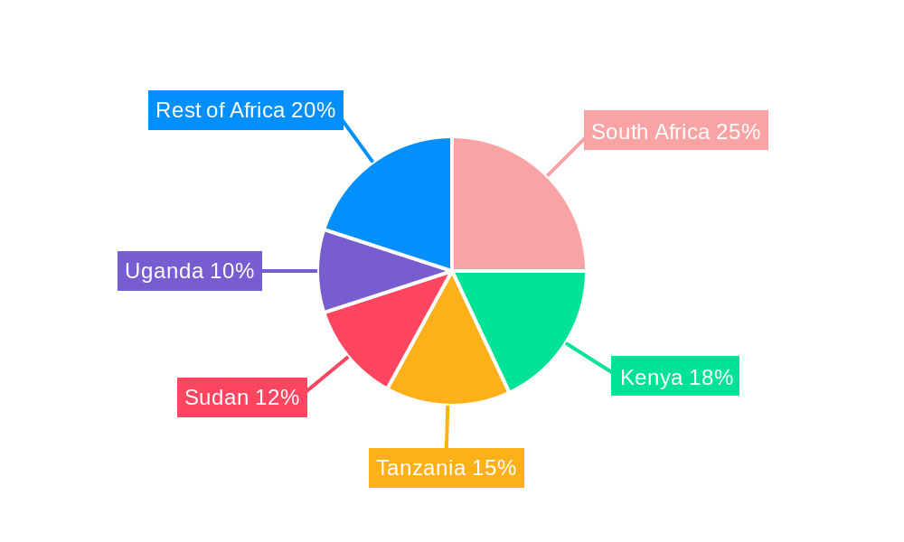 Agricultural Irrigation Machinery Market in Africa Market Share by Region - Global Geographic Distribution
