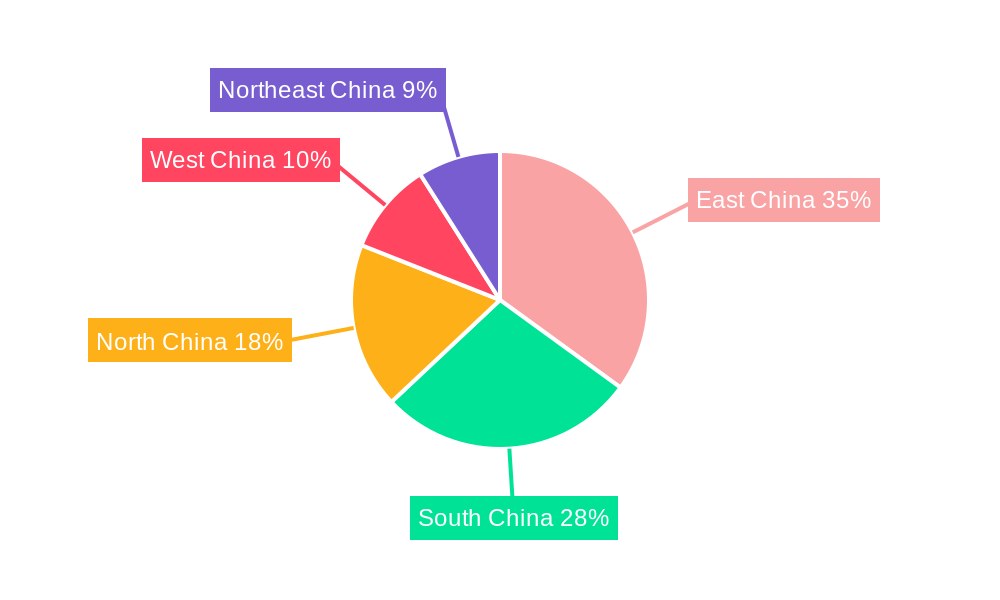 China Plastic Packaging Industry Market Share by Region - Global Geographic Distribution