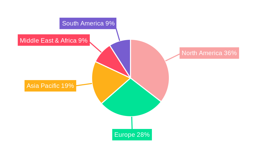Environmental Health and Safety Software Market Share by Region - Global Geographic Distribution