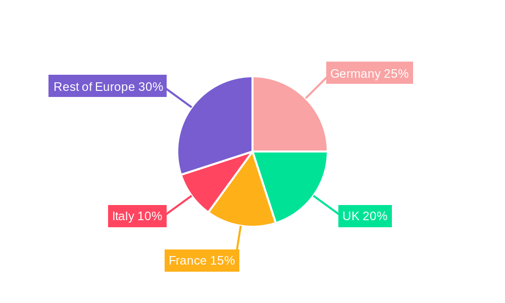 Europe Automotive Navigation System Market Market Share by Region - Global Geographic Distribution