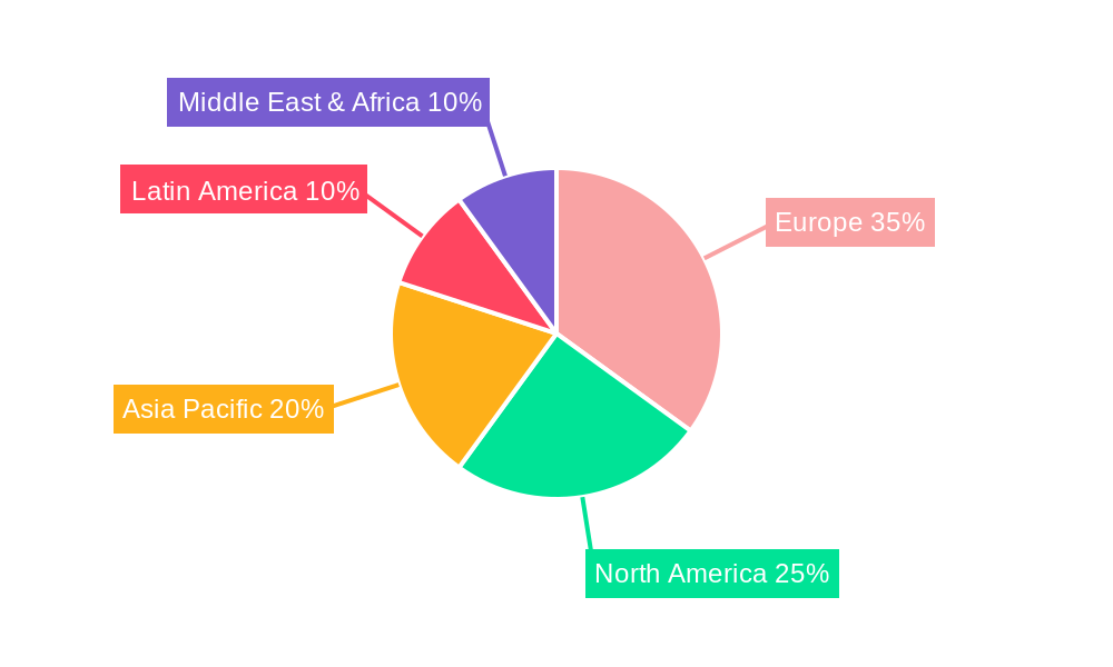 Europe Plant-based Food and Beverages Market Market Share by Region - Global Geographic Distribution