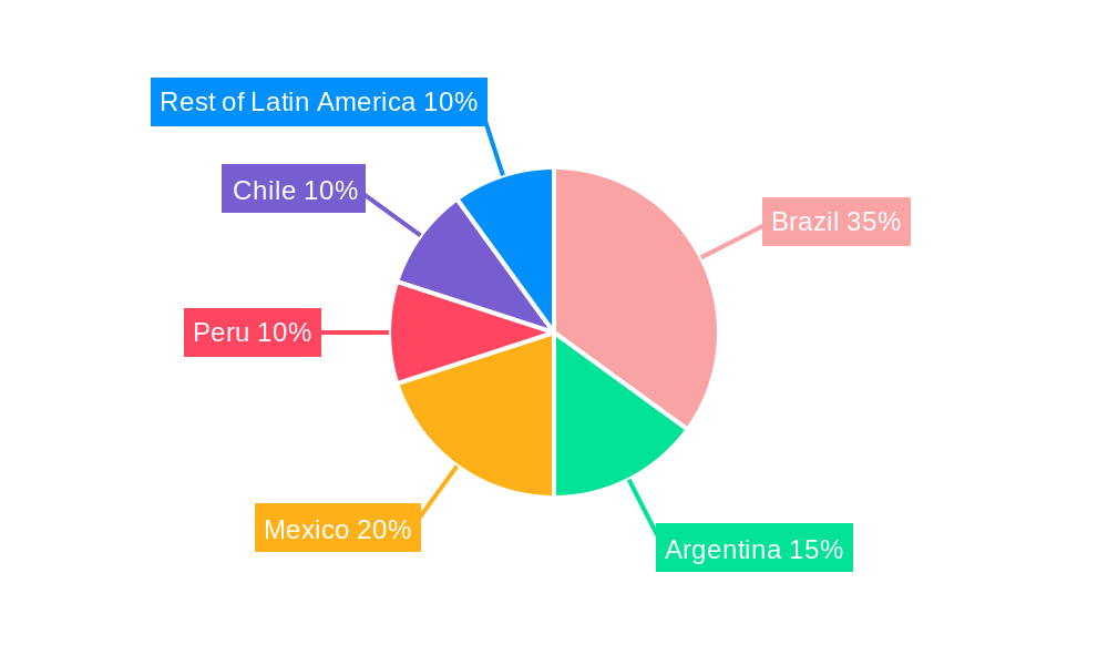 Latin America Container Terminal Operations Market Market Share by Region - Global Geographic Distribution