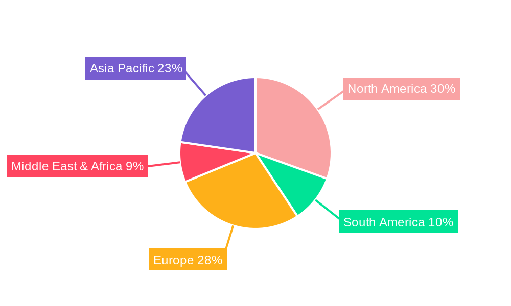 Magnetic Resonance Imaging Market in Argentina Market Share by Region - Global Geographic Distribution