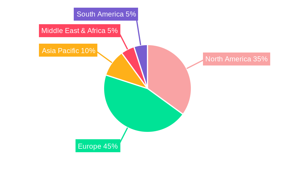 NATO Military Aircraft Modernization And Retrofit Market Market Share by Region - Global Geographic Distribution