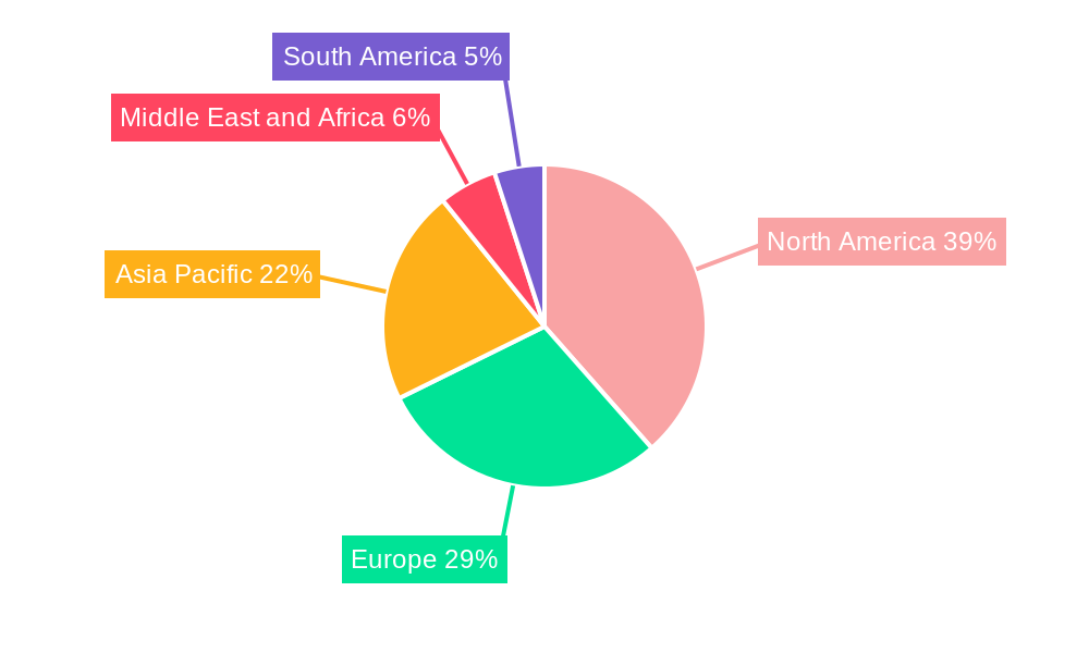 Neuroscience Antibodies and Assays Market Market Share by Region - Global Geographic Distribution