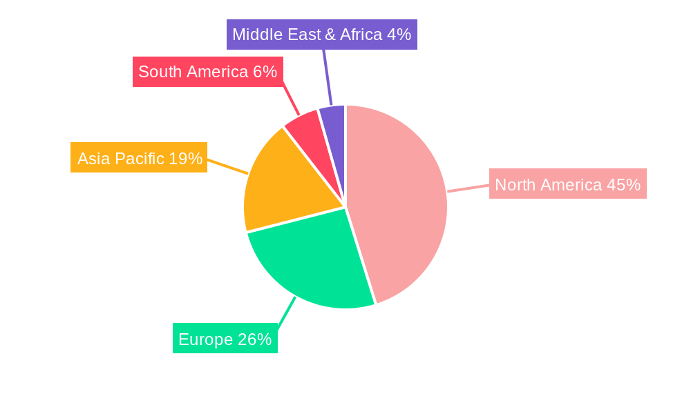 Plant-based Food and Beverages Market Canada Market Share by Region - Global Geographic Distribution