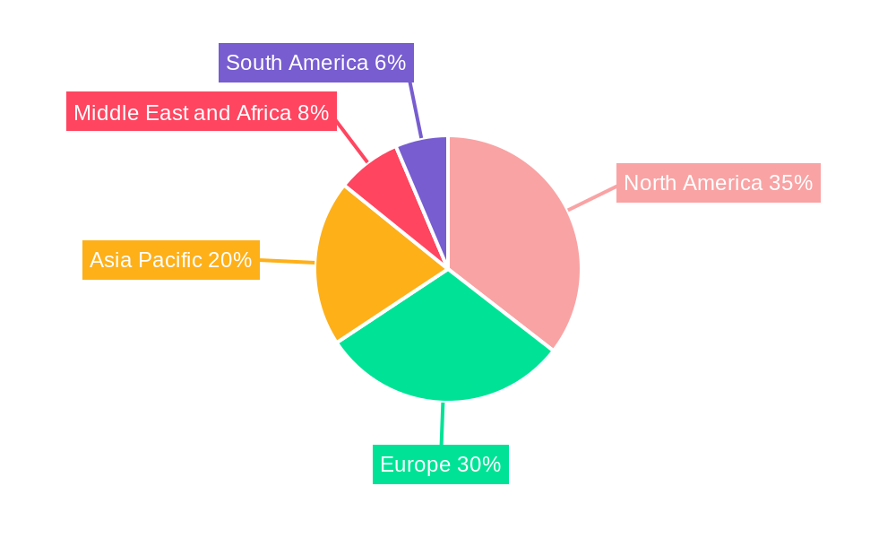 Radiation Dose Management Market Market Share by Region - Global Geographic Distribution