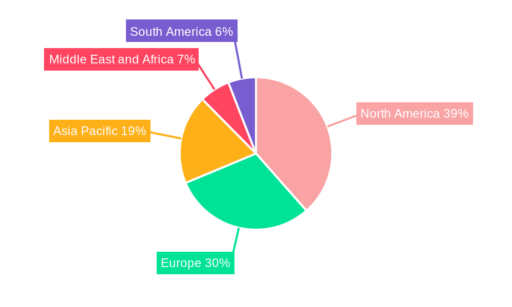 Robot-assisted Surgical Systems Market Market Share by Region - Global Geographic Distribution