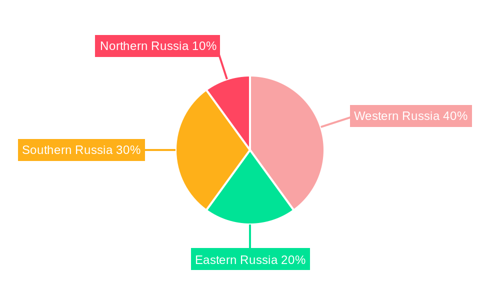 Russia Automotive Glass Fiber Composites Market Market Share by Region - Global Geographic Distribution