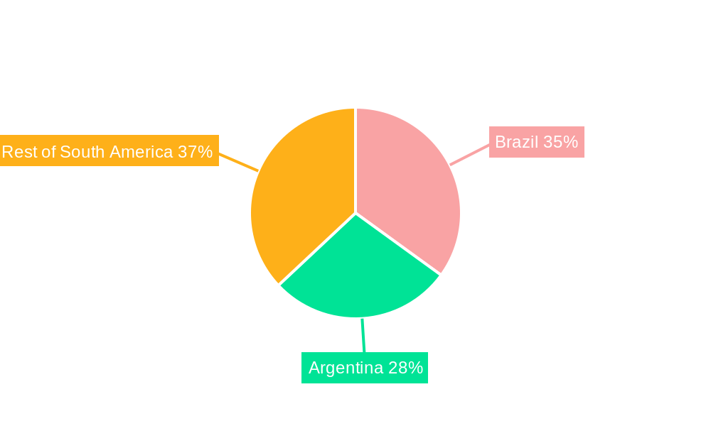 South America Feed Palatability Enhancers Market Market Share by Region - Global Geographic Distribution