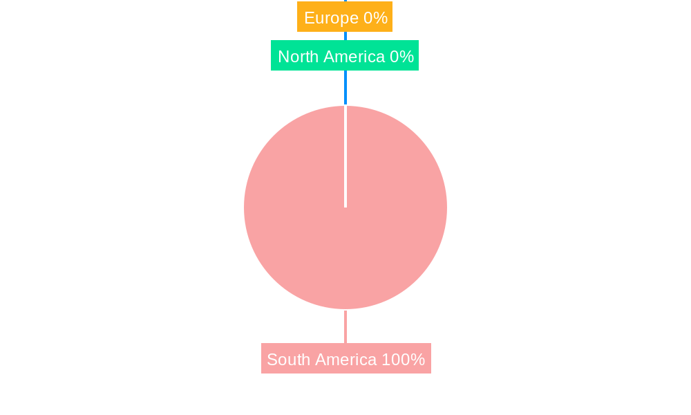 South America Industrial Catalysts Market Market Share by Region - Global Geographic Distribution