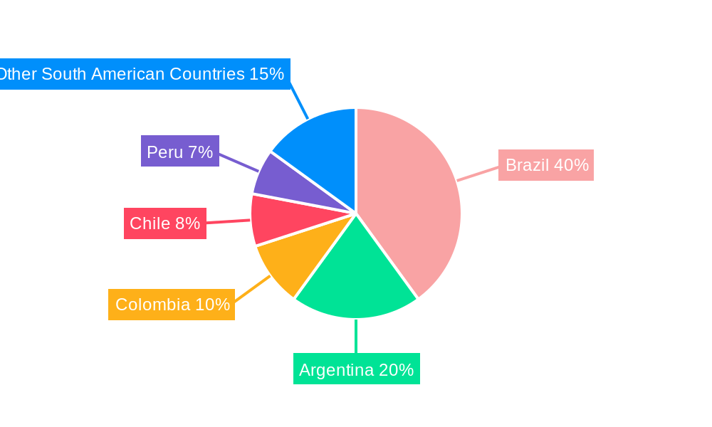 South America Water Treatment Chemicals Industry Market Share by Region - Global Geographic Distribution