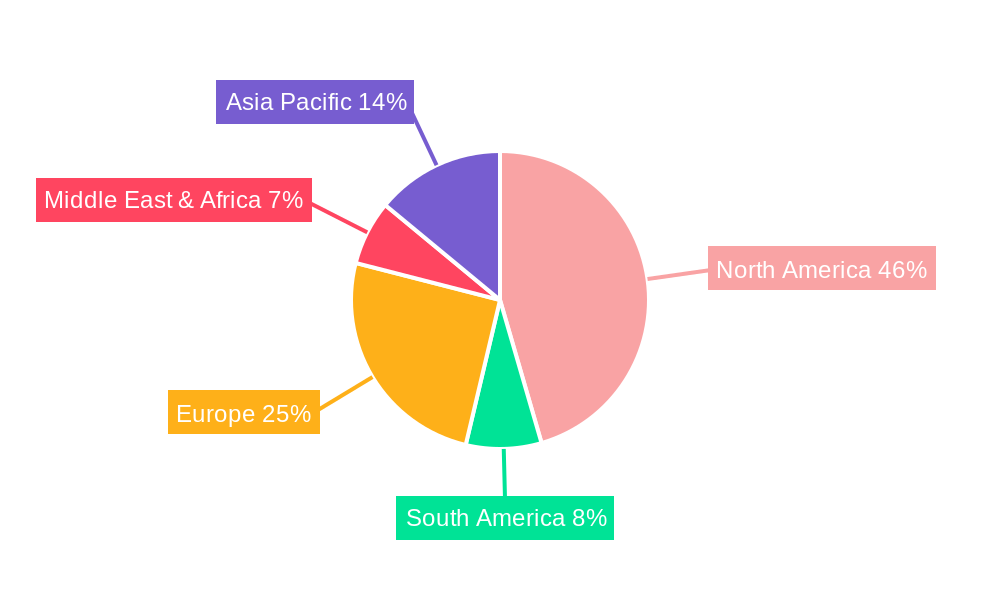 US Commercial Office Construction Market Market Share by Region - Global Geographic Distribution