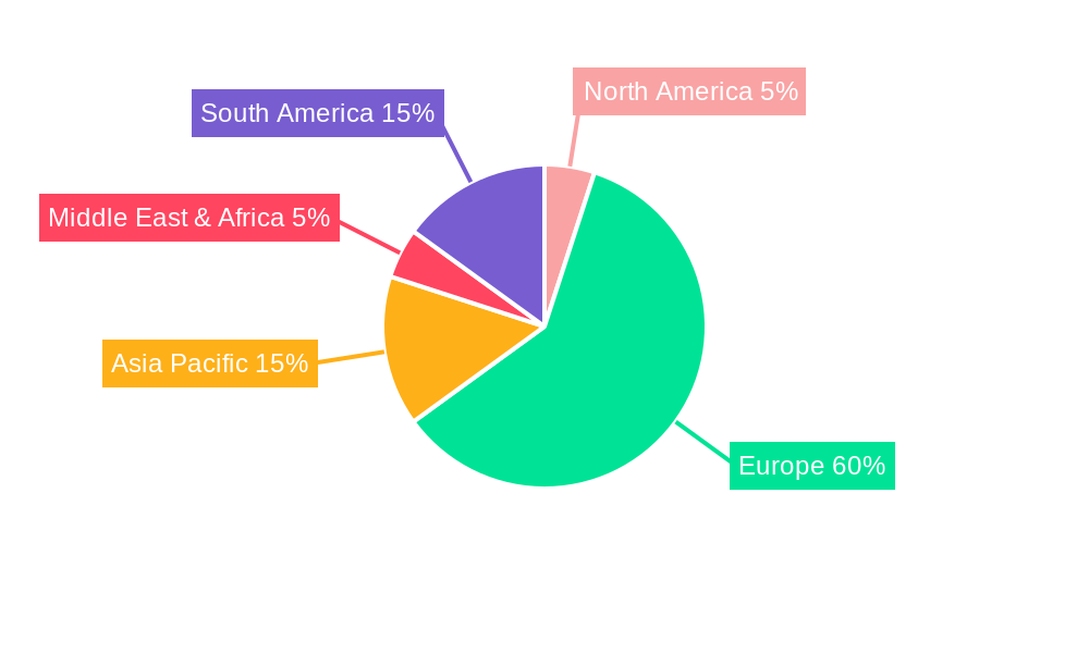 United Kingdom Full Service Restaurants Market Market Share by Region - Global Geographic Distribution