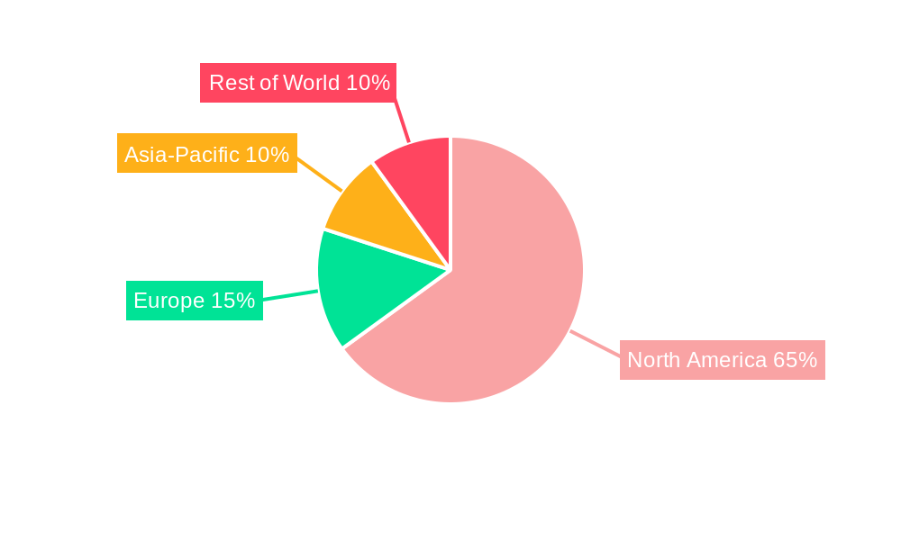 United States Public Relation Services Market Market Share by Region - Global Geographic Distribution