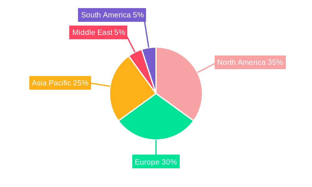 Air Freight Forwarding Market Market Share by Region - Global Geographic Distribution