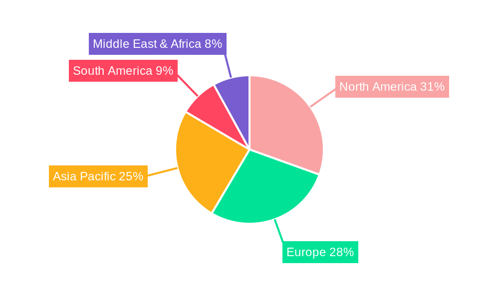 Argon Electrosurgical Unit Market Share by Region - Global Geographic Distribution