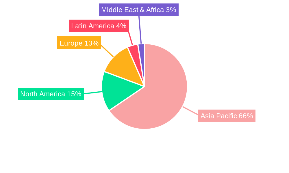 Asia-Pacific Epoxy Adhesive Market Market Share by Region - Global Geographic Distribution