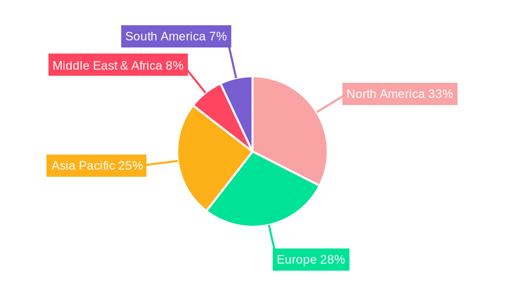 Compliance and Traceability Solutions Market Share by Region - Global Geographic Distribution