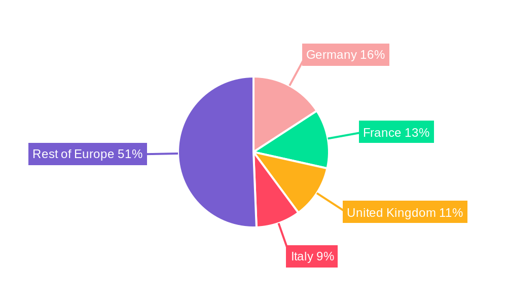 Europe Shrink & Stretch Sleeve Labels Market Market Share by Region - Global Geographic Distribution
