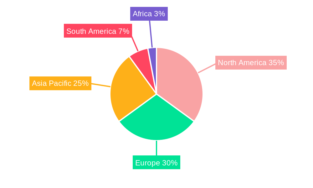 Global Agricultural Biologicals Market Market Share by Region - Global Geographic Distribution
