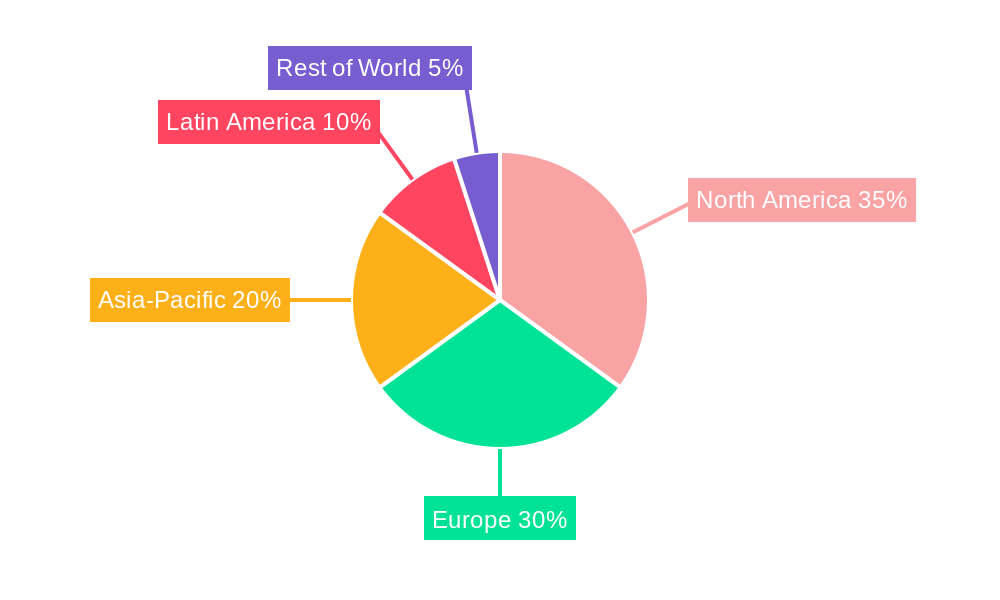 Global Neobanking Market Market Share by Region - Global Geographic Distribution