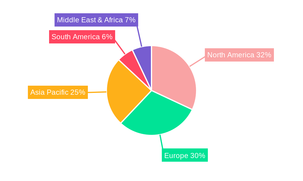 Hand-held Dental Laboratory Burner Market Share by Region - Global Geographic Distribution