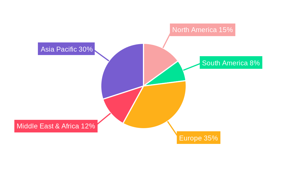 Hospital Supplies Market in South Africa Market Share by Region - Global Geographic Distribution