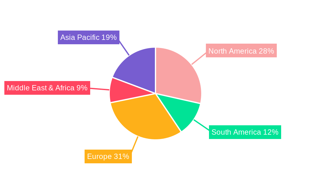 Juice Based Oral Nutritional Supplement Market Share by Region - Global Geographic Distribution