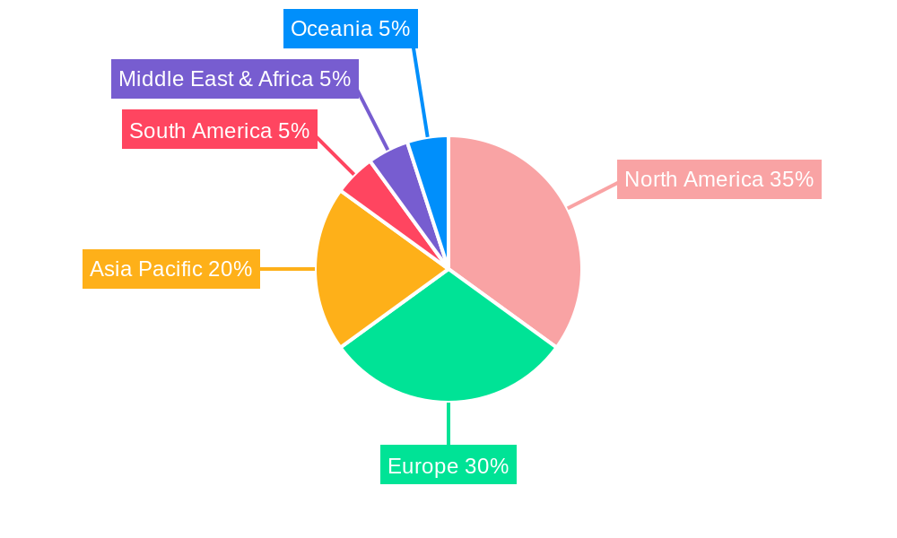 Laparoscopic Minimally Invasive Surgical Robot Market Share by Region - Global Geographic Distribution