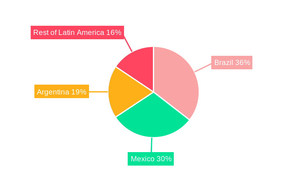 Latin America BOPP Film Market Market Share by Region - Global Geographic Distribution