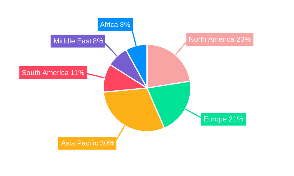Low Voltage Cable Market Market Share by Region - Global Geographic Distribution
