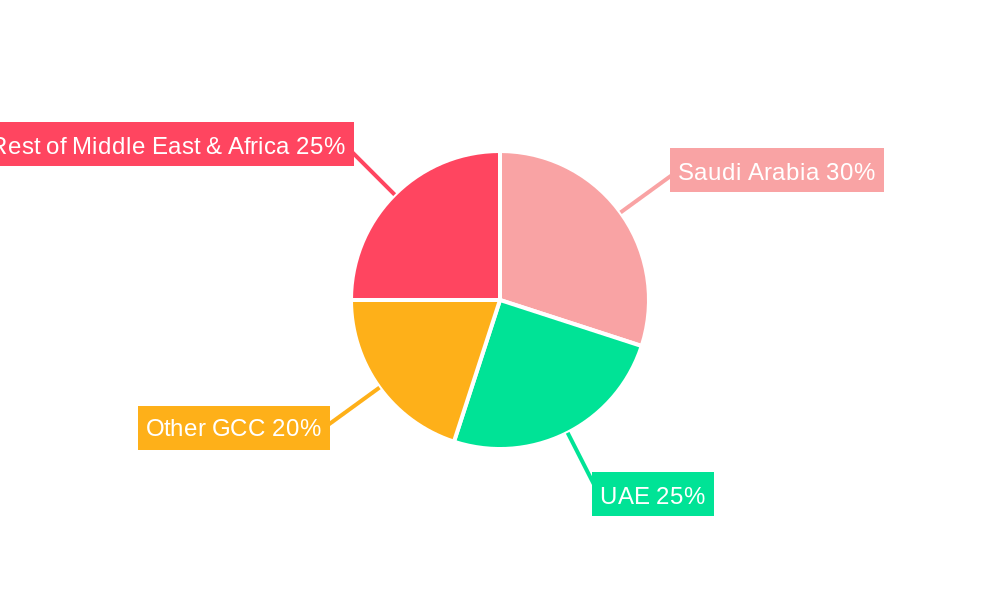 Middle-East Industrial Gases Market Market Share by Region - Global Geographic Distribution