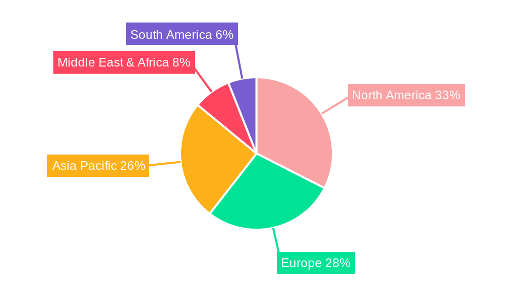 Para-Aramid Fiber Ballistic Material Market Share by Region - Global Geographic Distribution