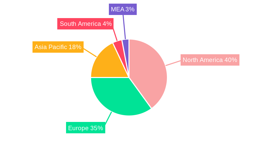 Qiagen Proteinase K Market Market Share by Region - Global Geographic Distribution
