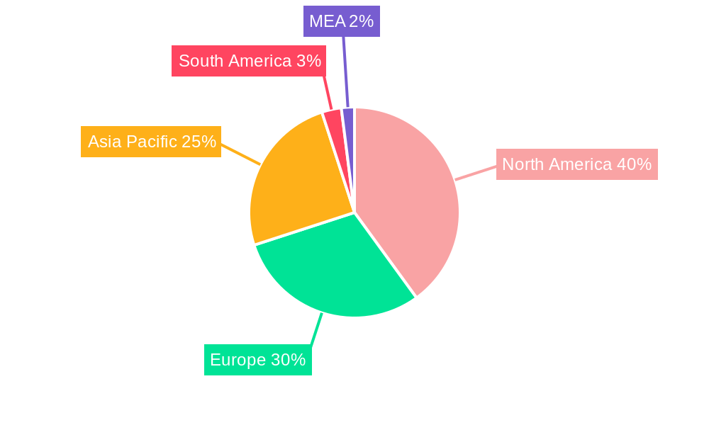 Radiation Hard Electronics Market Market Share by Region - Global Geographic Distribution