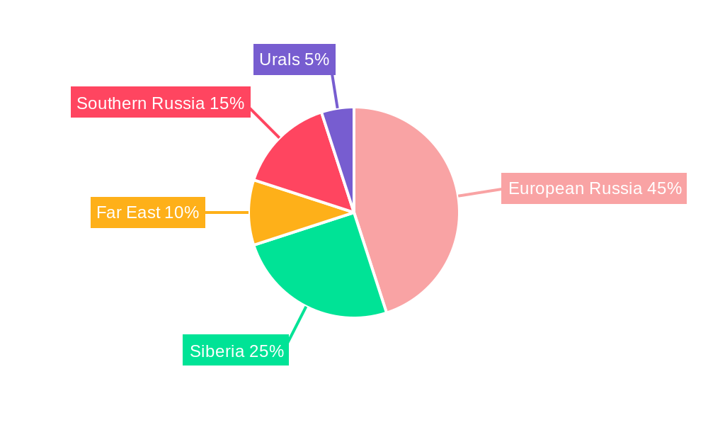 Russia Construction Lubricants Market Market Share by Region - Global Geographic Distribution