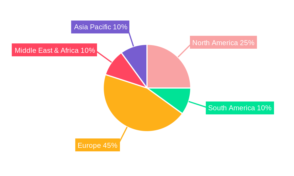 Scandinavian Electric Fireplace Market Market Share by Region - Global Geographic Distribution