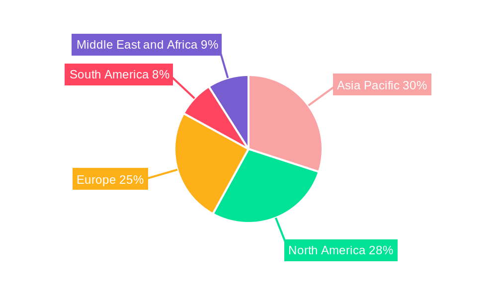 Self-adhered Roofing Membranes Market Market Share by Region - Global Geographic Distribution