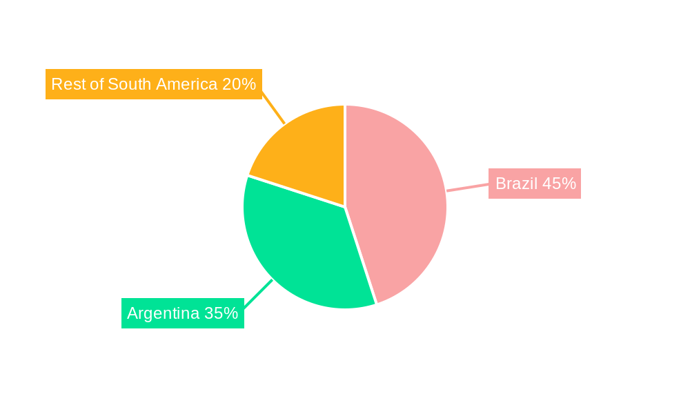 South America Irrigation Machinery Market Market Share by Region - Global Geographic Distribution
