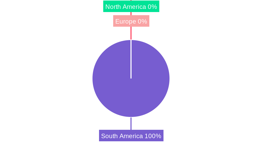 South America Vitamin Fortified and Mineral Enriched Food & Beverage Market Market Share by Region - Global Geographic Distribution
