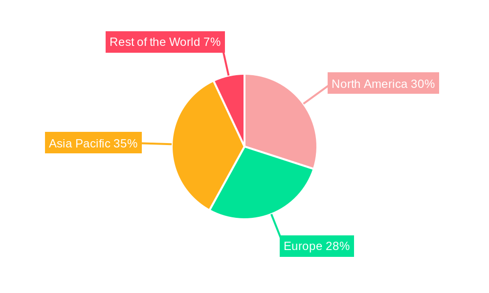 Tower Crane Rental Market Market Share by Region - Global Geographic Distribution